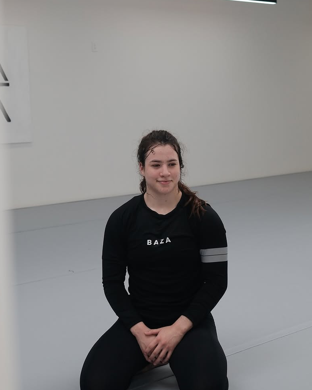 Eduarda "Duda" Rodrigues on the BAZA mat